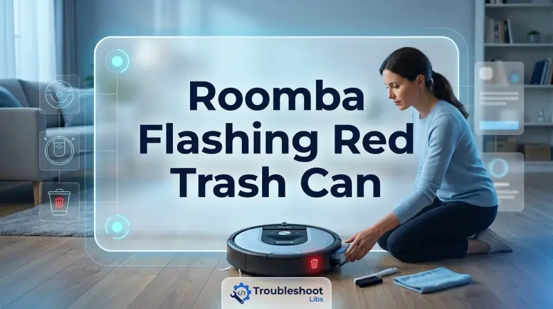 Roomba Flashing Red Trash Can-Fi