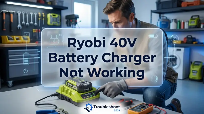 Ryobi 40V Battery Charger Not Working-Fi