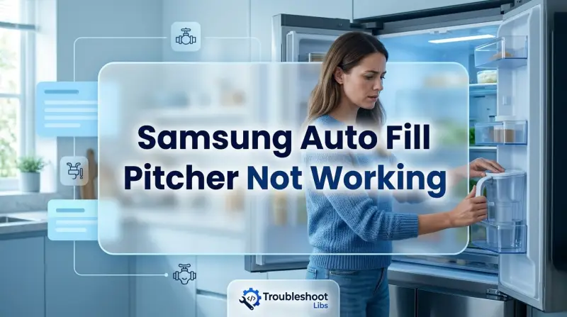 Samsung Auto Fill Water Pitcher Not Working-Fi