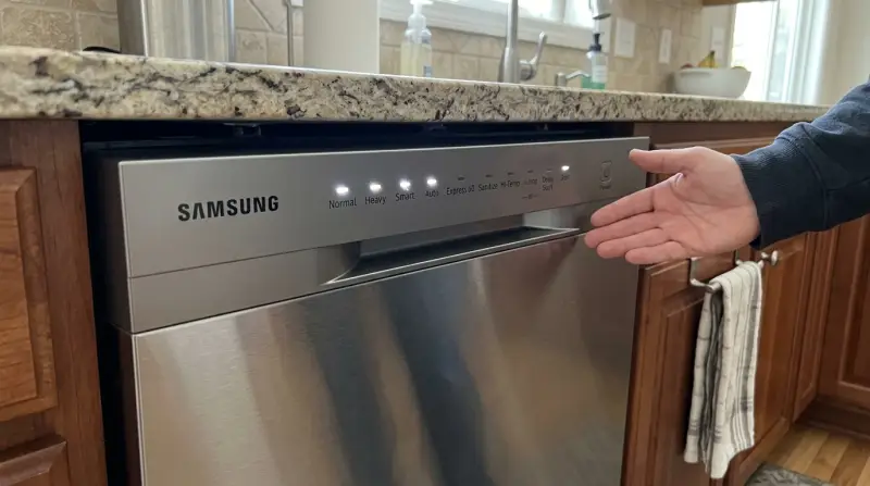 Samsung Dishwasher Normal Heavy Smart Auto Lights Flashing
