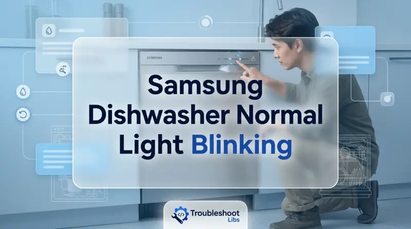 Samsung Dishwasher Normal Light Blinking-Fi