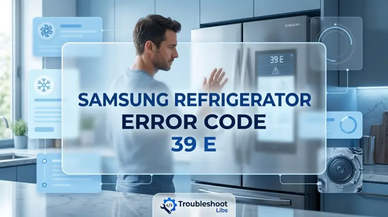 Samsung Refrigerator Error Code 39 E-Fi