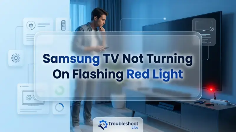 Samsung TV Not Turning On Flashing Red Light-Fi