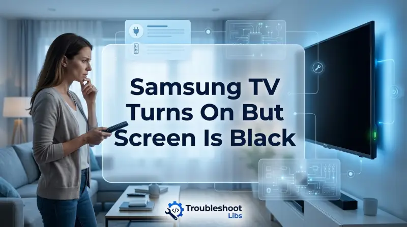 Samsung TV Turns On But Screen Is Black-Fi