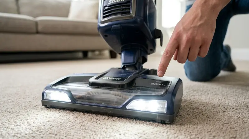 Shark Vacuum Brush Roll Indicator Light is Not on