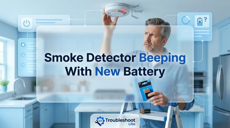 Smoke Detector Beeping With New Battery-Fi