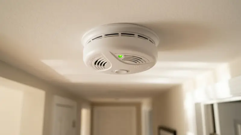 Smoke Detector Green Light Blinking