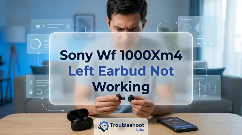 Sony Wf 1000Xm4 Left Earbud Not Working-Fi