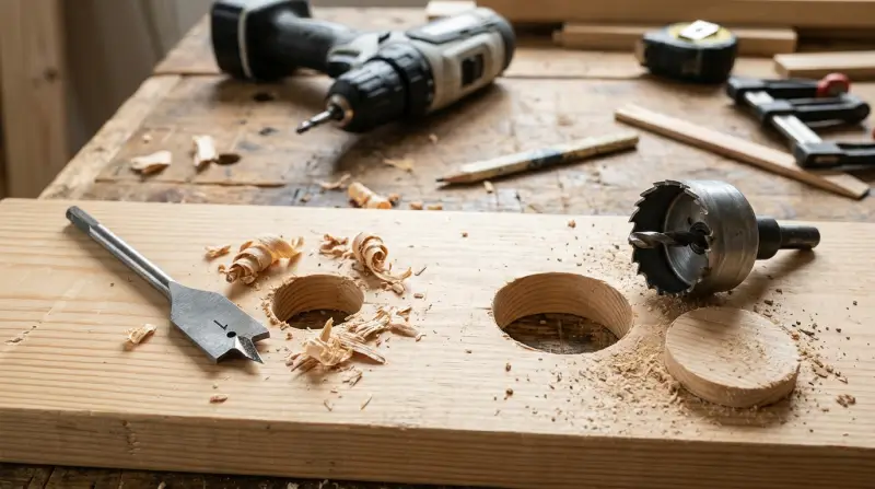 Spade Bit Vs Hole Saw