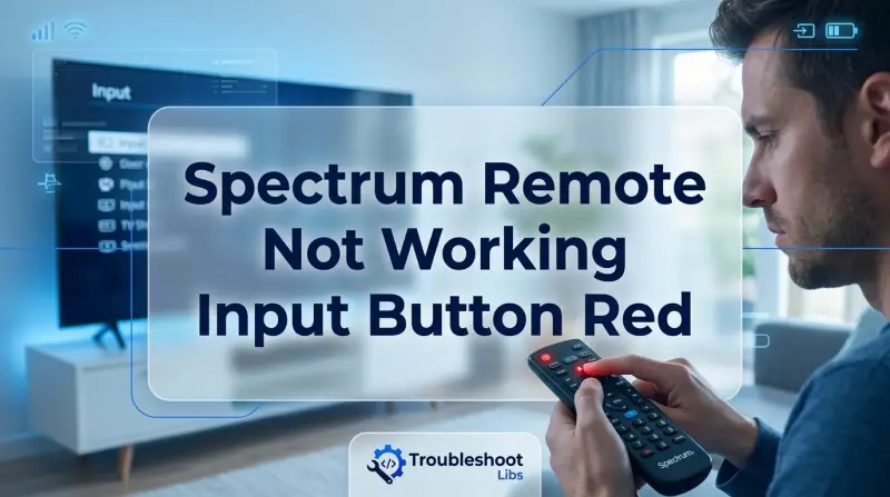 Spectrum Remote Not Working Input Button Red-Fi
