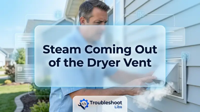 Steam Coming Out of the Dryer Vent-Fi