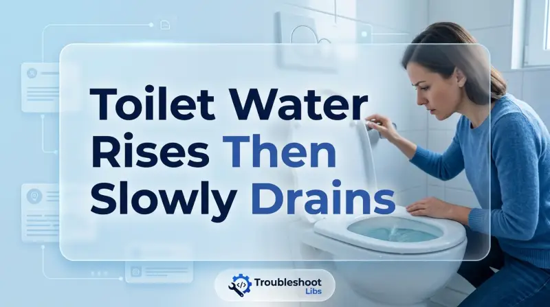 Toilet Water Rises Then Slowly Drains-Fi