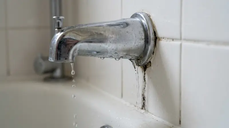 Tub Spout Leaking from Back
