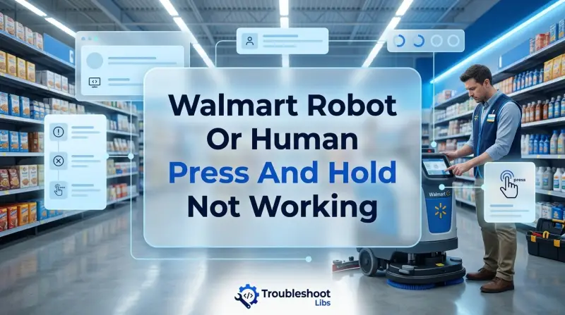 Walmart Robot Or Human Press And Hold Not Working-Fi
