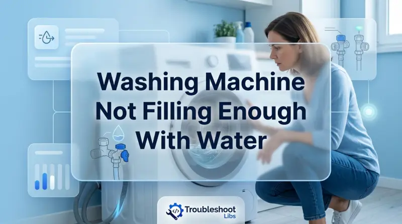 Washing Machine Not Filling Enough With Water-Fi