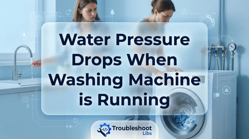 Water Pressure Drops When Washing Machine is Running-Fi