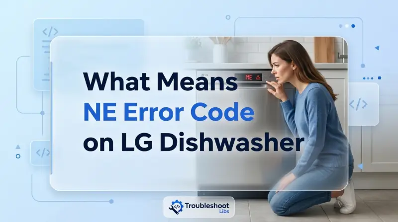 What Means NE Error Code on LG Dishwasher-Fi