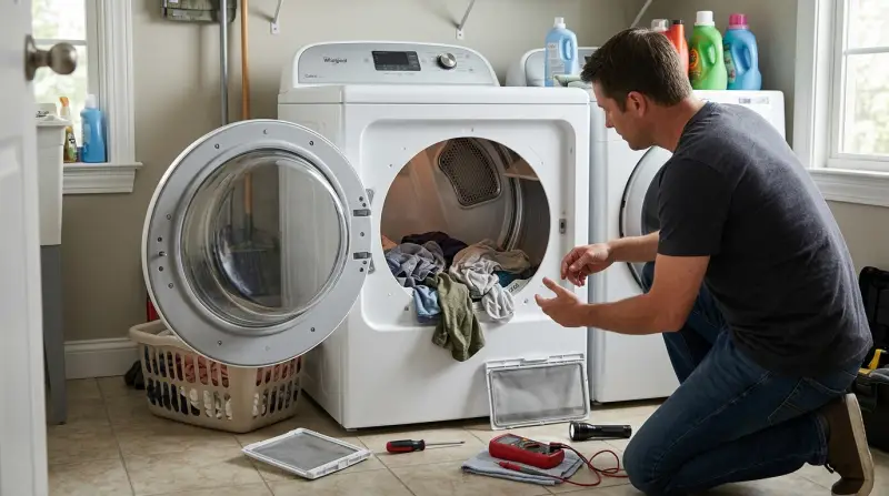 Whirlpool Cabrio Dryer Not Heating