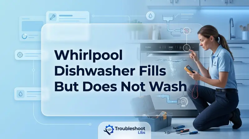 Whirlpool Dishwasher Fills But Does Not Wash-Fi