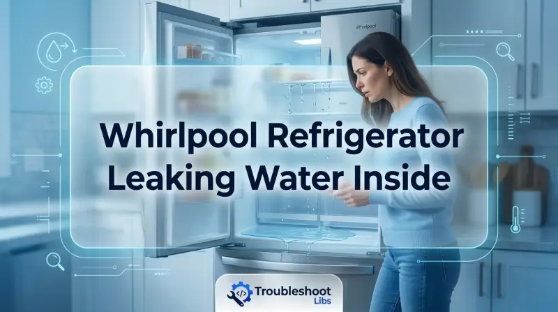 Whirlpool Refrigerator Leaking Water Inside-Fi