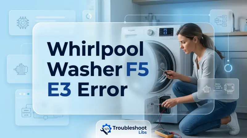 Whirlpool Washer F5 E3 Error-Fi