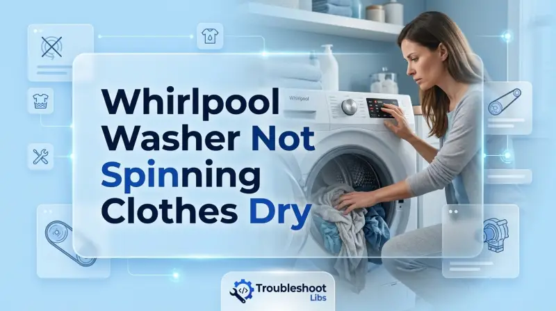 Whirlpool Washer Not Spinning Clothes Dry-Fi