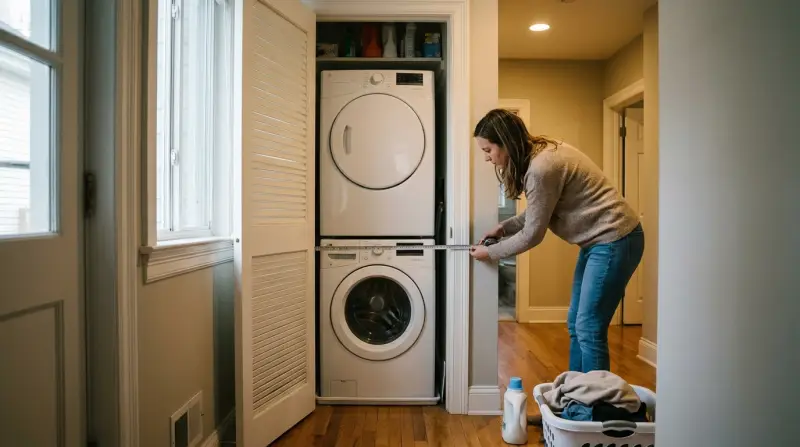 Will a Stackable Washer And Dryer Fit in a Closet