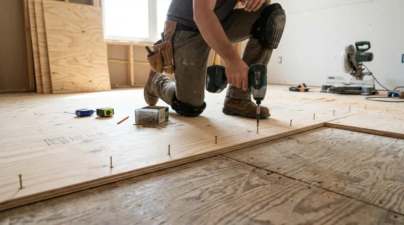 Adding an Extra Layer of Plywood Over Subfloor