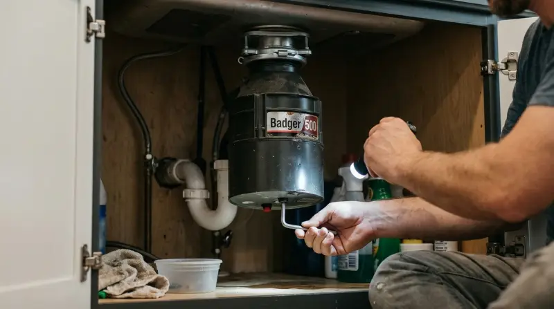 Badger 500 Garbage Disposal Not Working