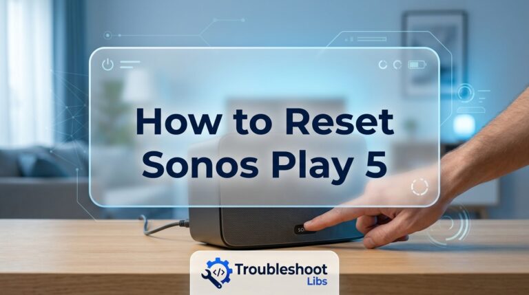 How to Reset Sonos Play 5: Simple Steps for Quick Setup
