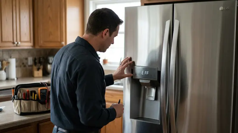 LG Refrigerator Error Code E FF