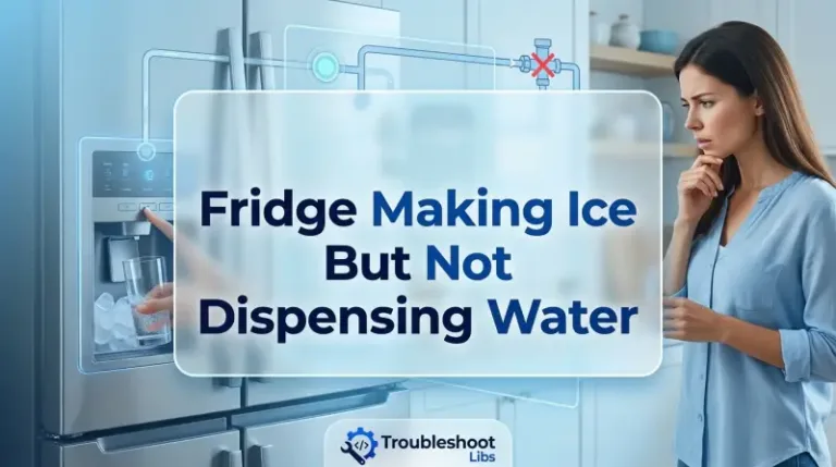 Fridge Making Ice But Not Dispensing Water
