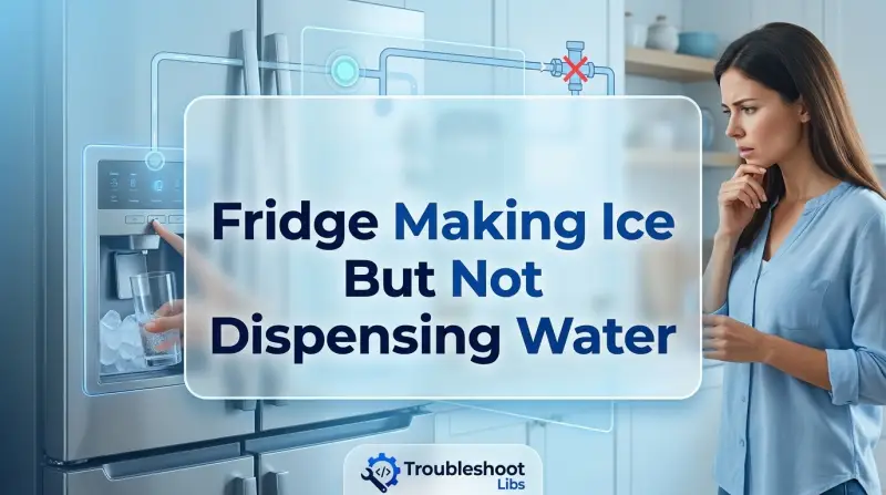 Fridge Making Ice But Not Dispensing Water-Fi