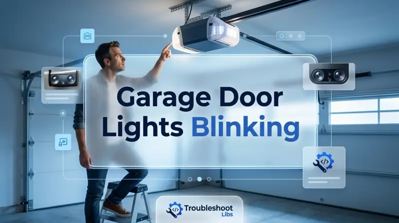 Garage Door Lights Blinking