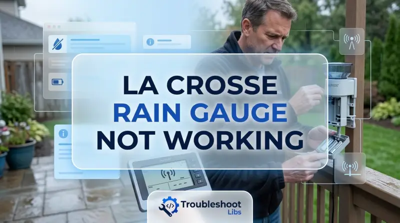 La Crosse Rain Gauge Not Working