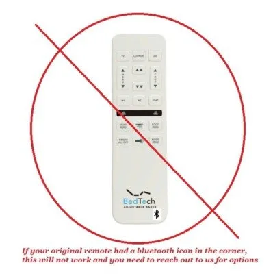 A tablet showing troubleshooting tips for an adjustable bed base.