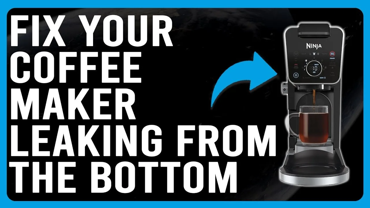 A coffee maker with a manual and cleaning cloth on a kitchen counter.