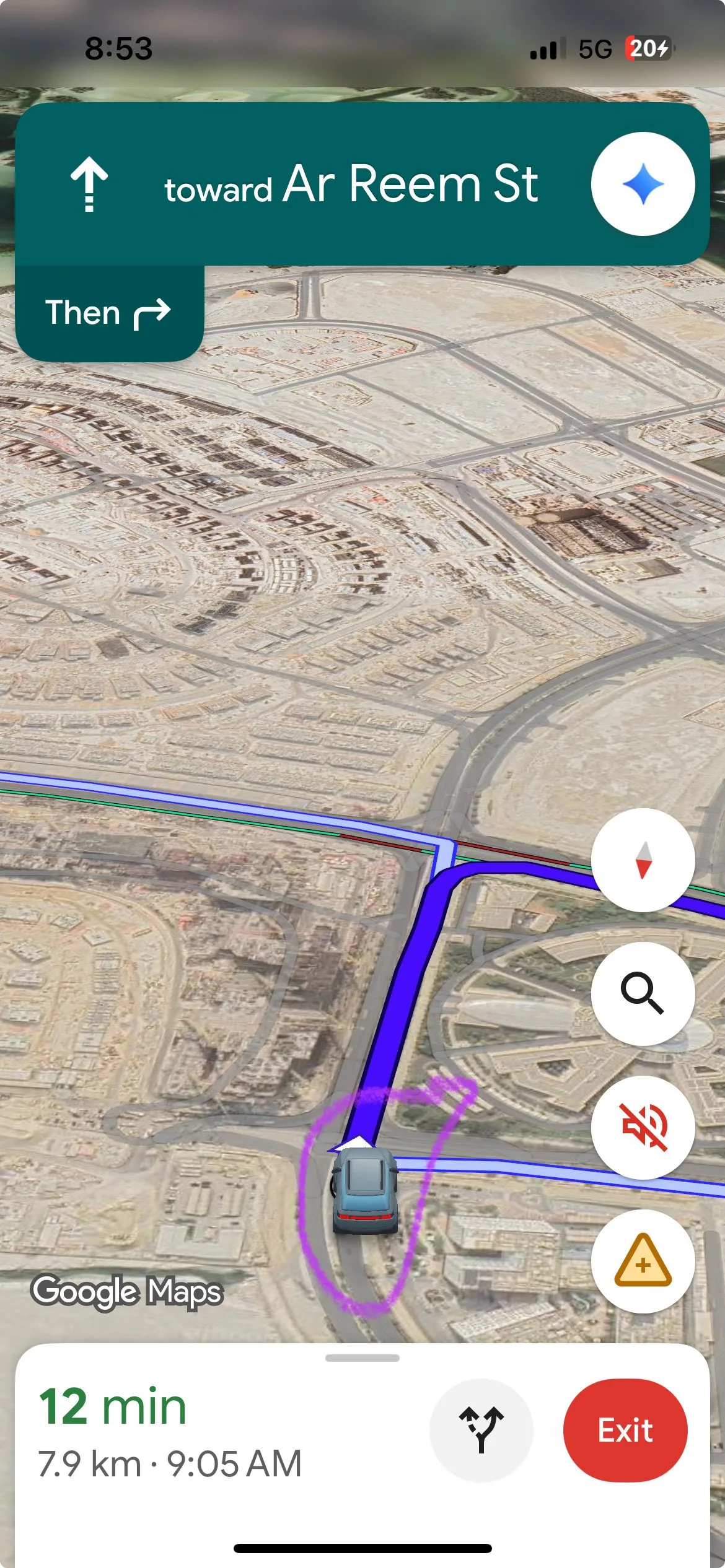 Smartphone screen displaying location privacy permissions for the Google Maps app.