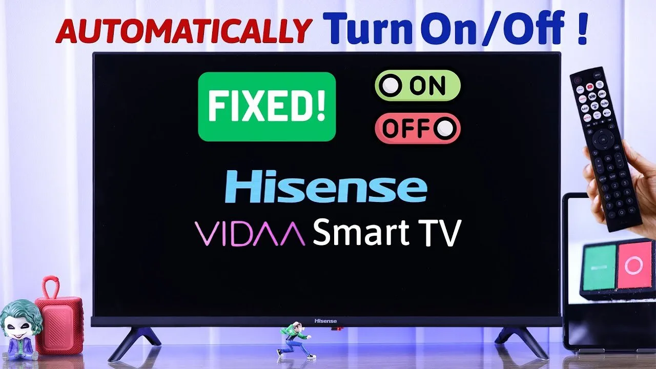 A user updating the firmware on a Hisense TV to fix software bugs.