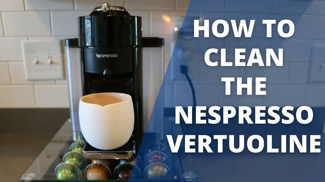 The handle of a Nespresso Vertuo machine in the unlocked and open position.