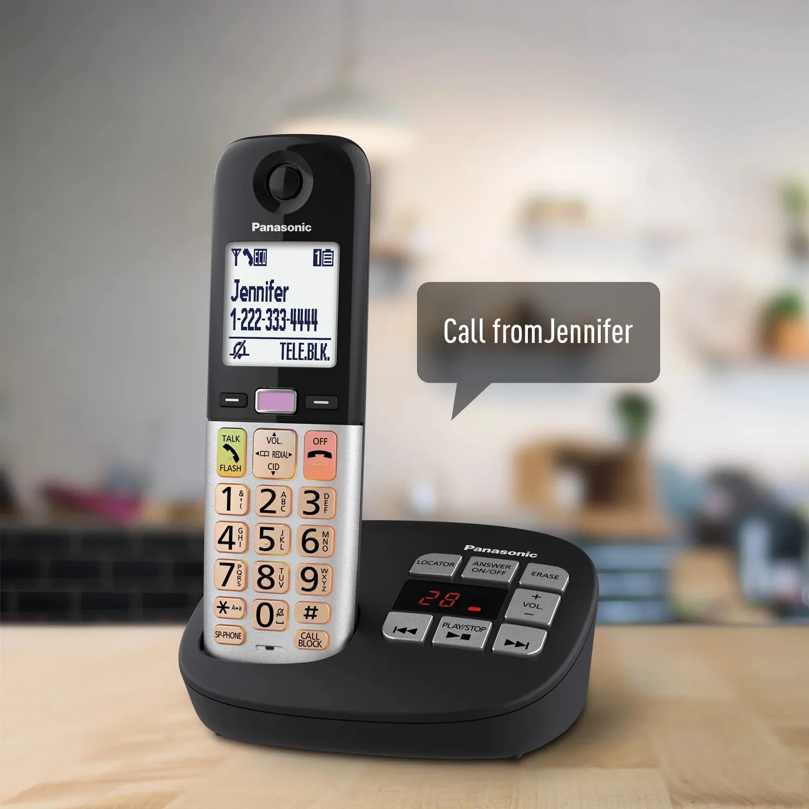 Replacing the rechargeable batteries inside a cordless phone handset.