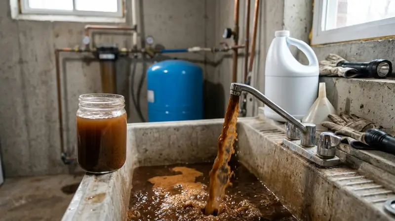 Brown Water After Shocking Well