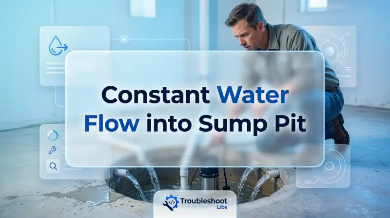 Constant Water Flow into Sump Pit