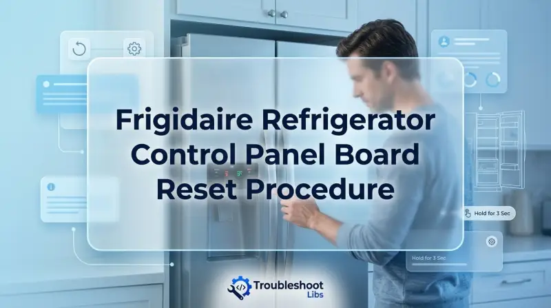 Frigidaire Refrigerator Control Panel Board Reset Procedure-Fi