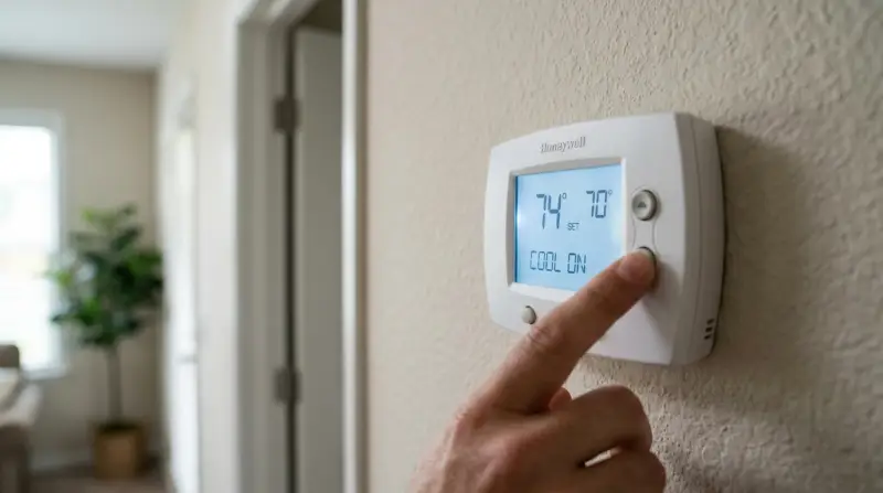 Honeywell Thermostat Cool on Blinking