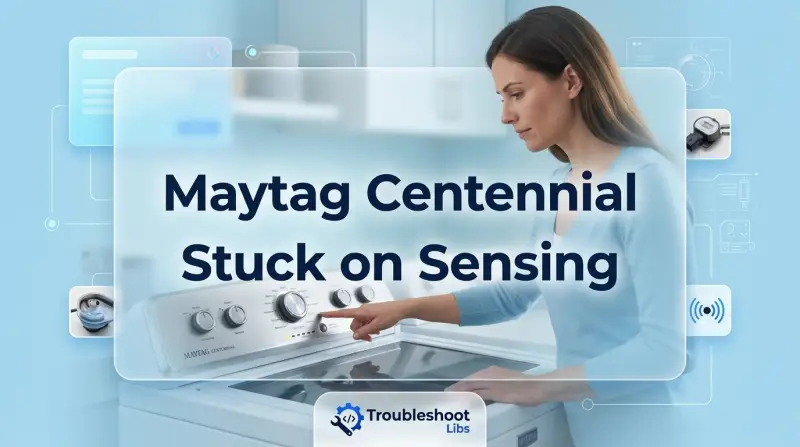 Maytag Centennial Washer Stuck on Sensing-Fi