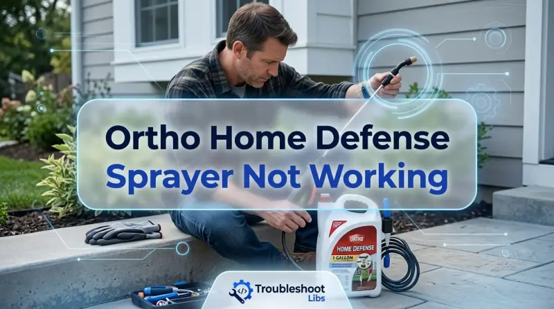 Ortho Home Defense Sprayer Not Working